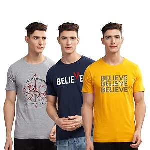 ADRO 100 Cotton Lycra Tshirts for Men