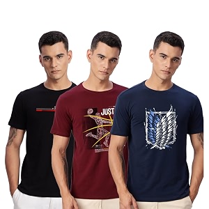 ADRO 100 Cotton Lycra Tshirts for Men