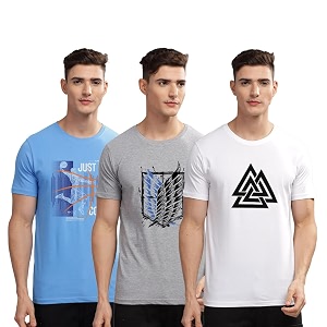 ADRO 100 Cotton Lycra Tshirts for Men
