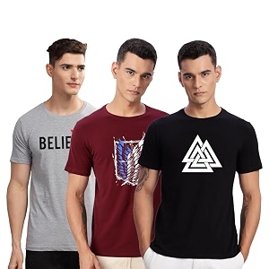 ADRO 100 Cotton Lycra Tshirts for Men