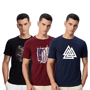 ADRO 100 Cotton Lycra Tshirts for Men