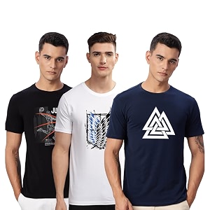 ADRO 100 Cotton Lycra Tshirts for Men