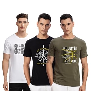 ADRO 100 Cotton Lycra Tshirts for Men