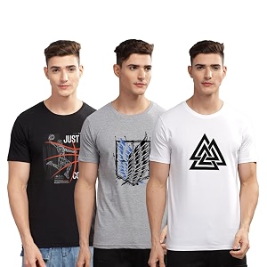ADRO 100 Cotton Lycra Tshirts for Men