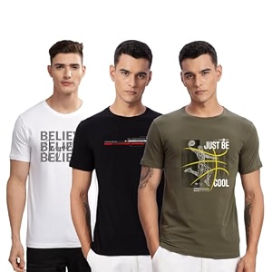ADRO 100 Cotton Lycra Tshirts for Men