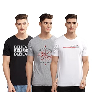 ADRO 100 Cotton Lycra Tshirts for Men
