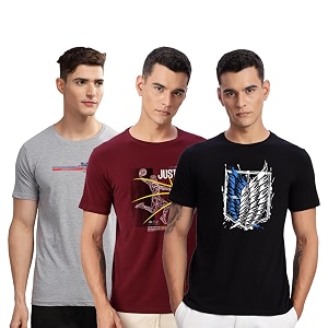 ADRO 100 Cotton Lycra Tshirts for Men