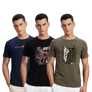 ADRO 100 Cotton Lycra Tshirts for Men