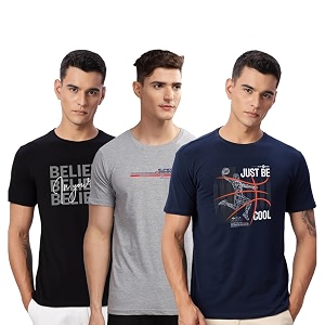 ADRO 100 Cotton Lycra Tshirts for Men
