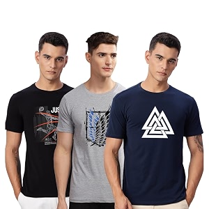 ADRO 100 Cotton Lycra Tshirts for Men