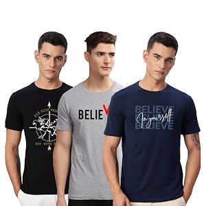 ADRO 100 Cotton Lycra Tshirts for Men