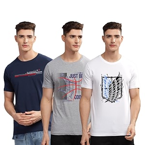ADRO 100 Cotton Lycra Tshirts for Men