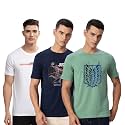 ADRO 100 Cotton Lycra Tshirts for Men