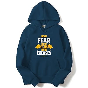 ADRO Cotton Blend Men Hooded Sweatshirt