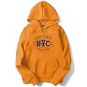 ADRO East Coast NYC Athletic Div Mens Printed Hoodies/Mens Sweatshirts