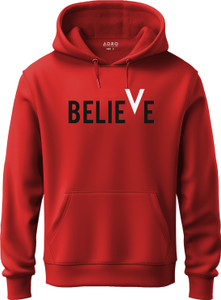 adro men full sleeve graphic print hooded sweatshirt