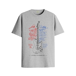 adro guitar design printed t-shirt for men - 100 cotton regular fit soft breathable fabric