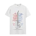 ADRO Guitar Design Printed T-Shirt for Men - 100% Cotton, Regular Fit, Soft Breathable Fabric.
