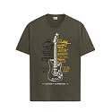 ADRO Guitar Design Printed T-Shirt for Men - 100% Cotton, Regular Fit, Soft Breathable Fabric.