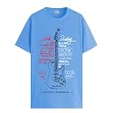 ADRO Guitar Design Printed T-Shirt for Men - 100% Cotton, Regular Fit, Soft Breathable Fabric.