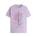 ADRO Guitar Design Printed T-Shirt for Men - 100% Cotton, Regular Fit, Soft Breathable Fabric.