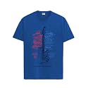 ADRO Guitar Design Printed T-Shirt for Men - 100% Cotton, Regular Fit, Soft Breathable Fabric.