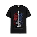 ADRO Guitar Design Printed T-Shirt for Men - 100% Cotton, Regular Fit, Soft Breathable Fabric.