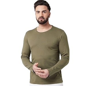 ADRO Mens Cotton Solid Regular Fit T-Shirt