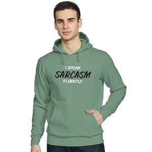 adro men39s i speak sarcasm fluently printed hoodies  navy blue