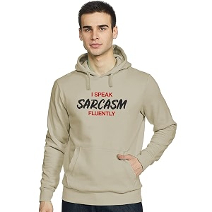 adro men39s i speak sarcasm fluently printed hoodies  navy blue
