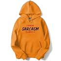 ADRO Men's I Speak Sarcasm Fluently Printed Hoodies (, Navy Blue)