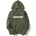 ADRO Men's I Speak Sarcasm Fluently Printed Hoodies (, Navy Blue)