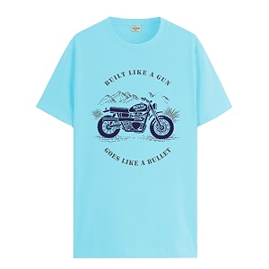 adro men39s royal bike design printed 100 cotton t-shirt - regular fit printed t-shirts for men