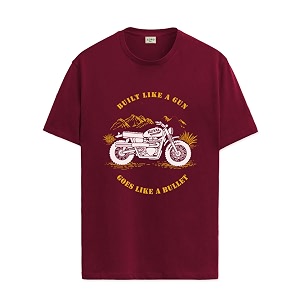 adro men39s royal bike design printed 100 cotton t-shirt - regular fit printed t-shirts for men