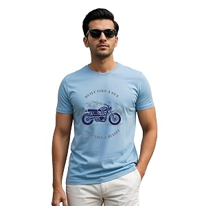 adro men39s royal bike design printed 100 cotton t-shirt - regular fit printed t-shirts for men