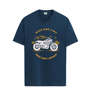 adro men39s royal bike design printed 100 cotton t-shirt - regular fit printed t-shirts for men