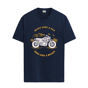 adro men39s royal bike design printed 100 cotton t-shirt - regular fit printed t-shirts for men