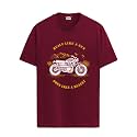 ADRO Men's Royal Bike Design Printed 100% Cotton T-Shirt - Regular Fit, Printed T-Shirts for Men