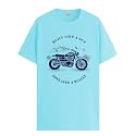 ADRO Men's Royal Bike Design Printed 100% Cotton T-Shirt - Regular Fit, Printed T-Shirts for Men