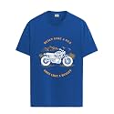ADRO Men's Royal Bike Design Printed 100% Cotton T-Shirt - Regular Fit, Printed T-Shirts for Men