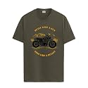 ADRO Men's Royal Bike Design Printed 100% Cotton T-Shirt - Regular Fit, Printed T-Shirts for Men