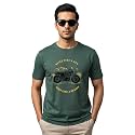 ADRO Men's Royal Bike Design Printed 100% Cotton T-Shirt - Regular Fit, Printed T-Shirts for Men