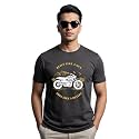 ADRO Men's Royal Bike Design Printed 100% Cotton T-Shirt - Regular Fit, Printed T-Shirts for Men