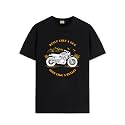 ADRO Men's Royal Bike Design Printed 100% Cotton T-Shirt - Regular Fit, Printed T-Shirts for Men