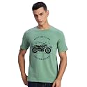 ADRO Men's Royal Bike Design Printed 100% Cotton T-Shirt - Regular Fit, Printed T-Shirts for Men