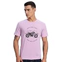 ADRO Men's Royal Bike Design Printed 100% Cotton T-Shirt - Regular Fit, Printed T-Shirts for Men