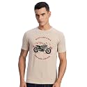 ADRO Men's Royal Bike Design Printed 100% Cotton T-Shirt - Regular Fit, Printed T-Shirts for Men