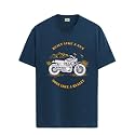 ADRO Men's Royal Bike Design Printed 100% Cotton T-Shirt - Regular Fit, Printed T-Shirts for Men