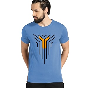 ADRO Mens Solid Regular Fit T-Shirt