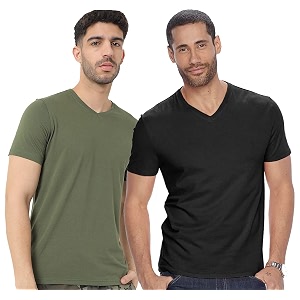 adro men39s v neck combo plain t-shirts